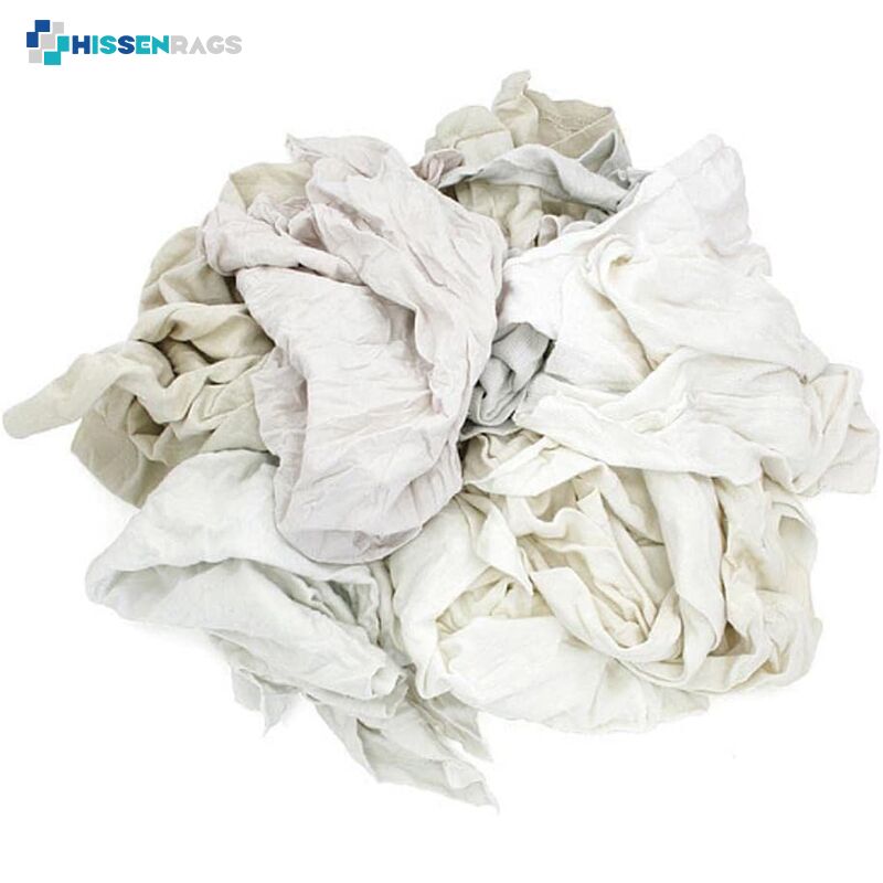 IMPA 232907 100% Cotton White Industrial Wiping Rags - hissenrags