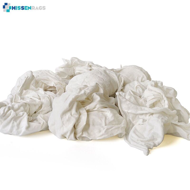 IMPA 232907 100% Cotton White Industrial Wiping Rags - hissenrags